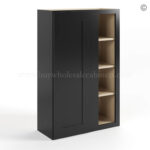 black Shaker 42 H Wall Blind Cabinet
