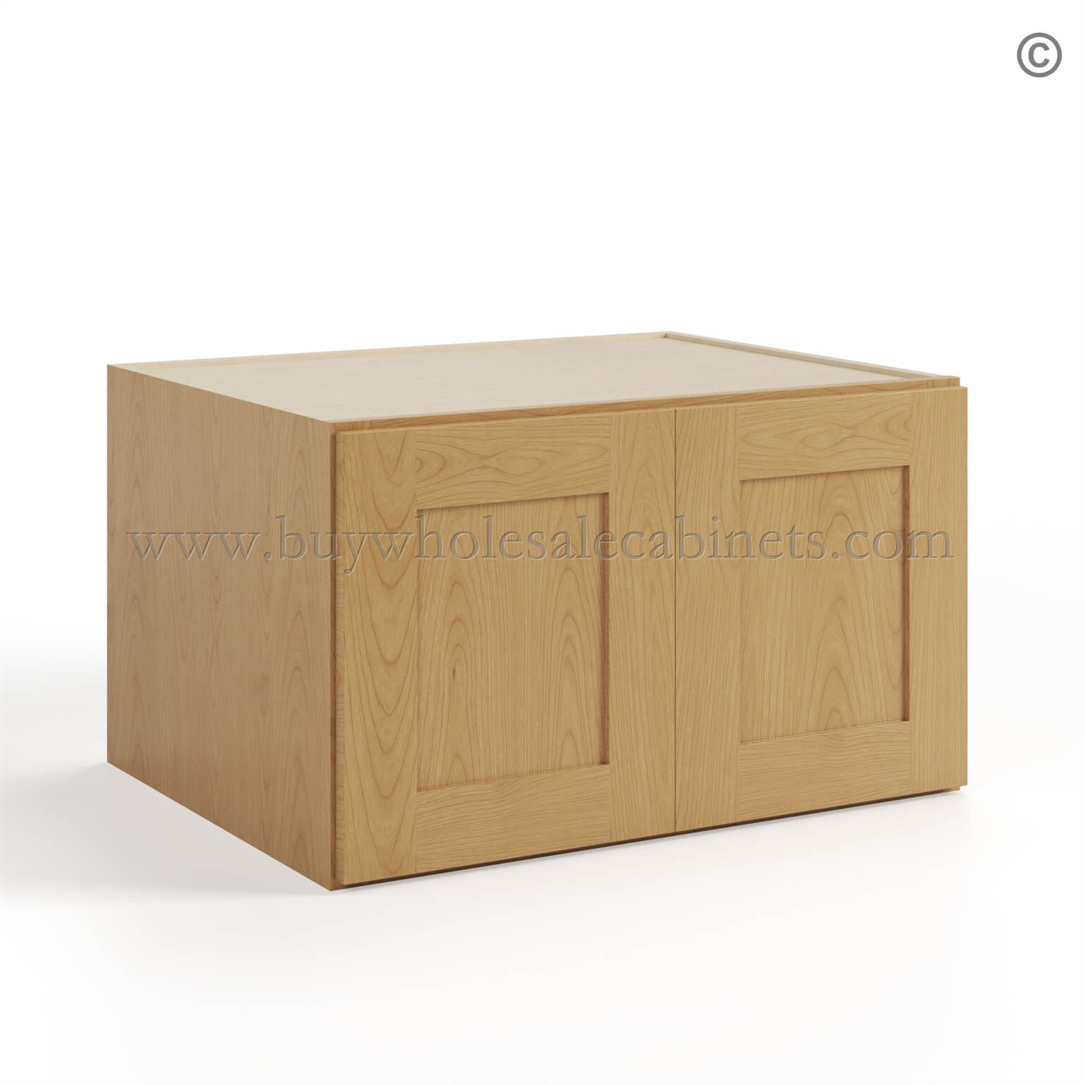 Treasure Chest Shaker 33 W Refrigerator Wall Cabinet 24 Deep, wall cabinets