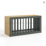 wall cabinet, green cabinet