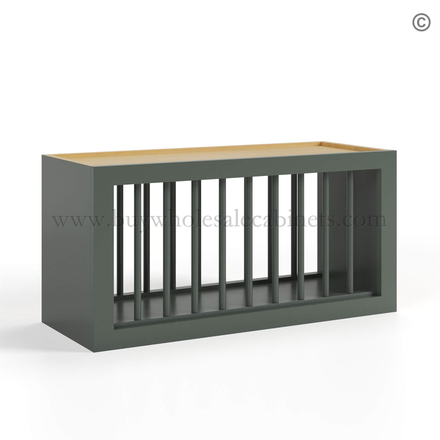 black Shaker Plate Rack