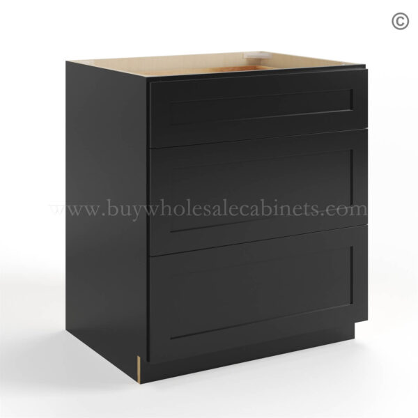 black Shaker Drawer Base