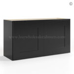 black Shaker 18 H Double Door Wall Cabinet