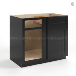 black Shaker Blind Corner Base Cabinet