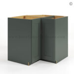 Green Shaker Lazy Susan Base Cabinet, rta cabinets