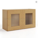 Treasure Chest Shaker 18 H Double Door Wall Cabinet With Glass Doors, wall cabinets