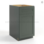 Green Shaker Trash Base Cabinet, rta cabinets