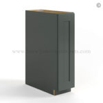 Green Shaker Spice Pull Base Cabinet, rta cabinets