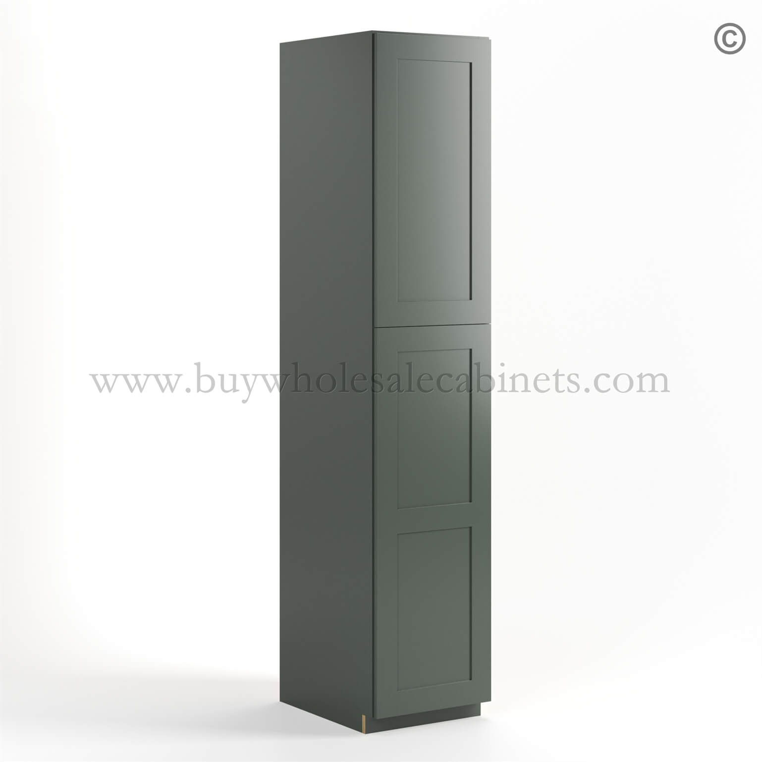 Green Shaker 18 W Utility Pantry Cabinet, rta cabinets