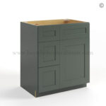 Green Shaker 30 W Vanity Combo with Drawers, rta cabinets