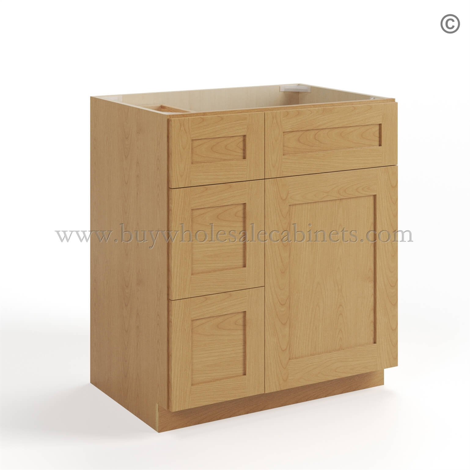 Treasure Chest Shaker 30 W Vanity Combo with Drawers, rta cabinets