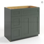 Green Shaker 36 W Vanity Combo with Drawers, rta cabinets