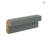 Green Shaker Angle Light Rail Moulding, rta cabinets