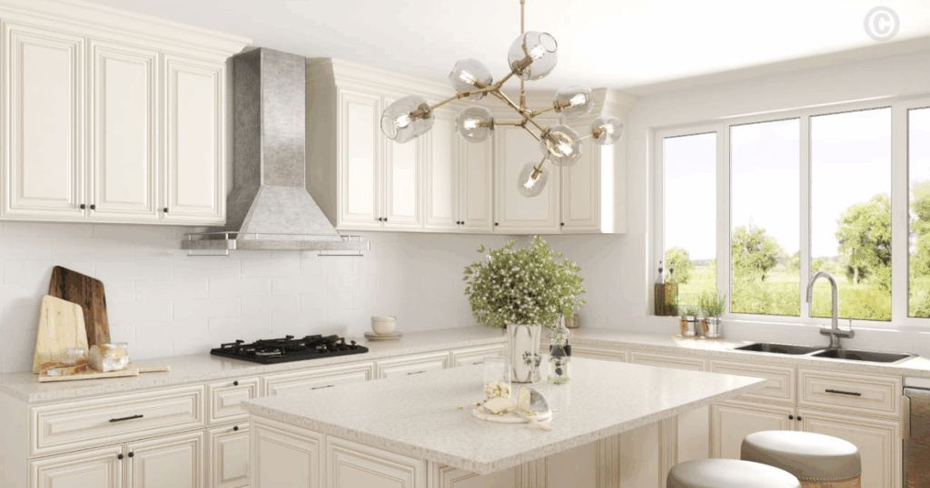 kitchen cabinet colors with gray walls​