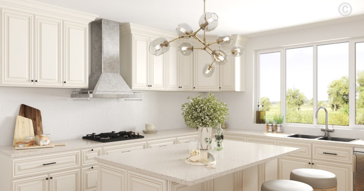 kitchen cabinet colors with gray walls​