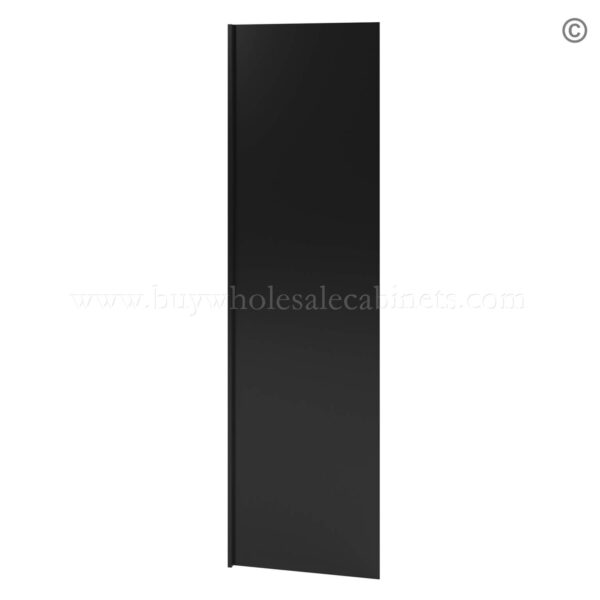 Black Shaker Refrigerator End Panel, rta cabinets