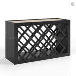 Black Shaker Wine Rack