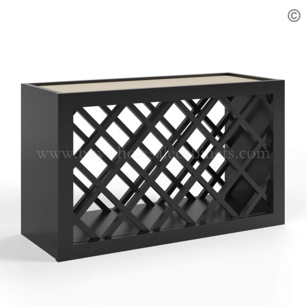 Black Shaker Wine Rack