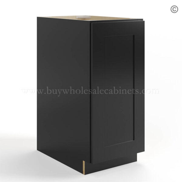 Black Shaker Base Cabinet - Full Height Door