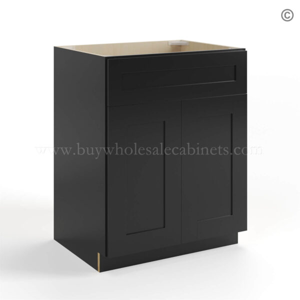 Black Shaker Sink Base 27”