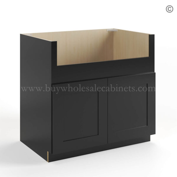 Black Shaker Farmhouse Sink Base, rta cabinets