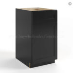 Black Shaker Trash Base Cabinet
