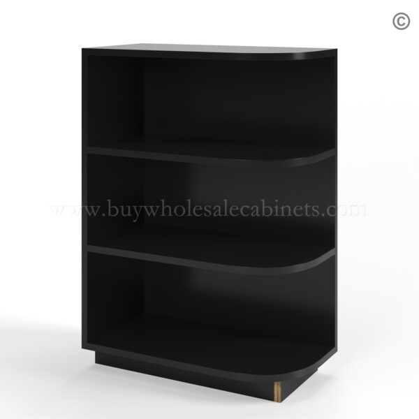 Black Shaker Base End Shelf