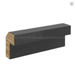 Black Shaker Angle Light Rail Moulding, rta cabinets
