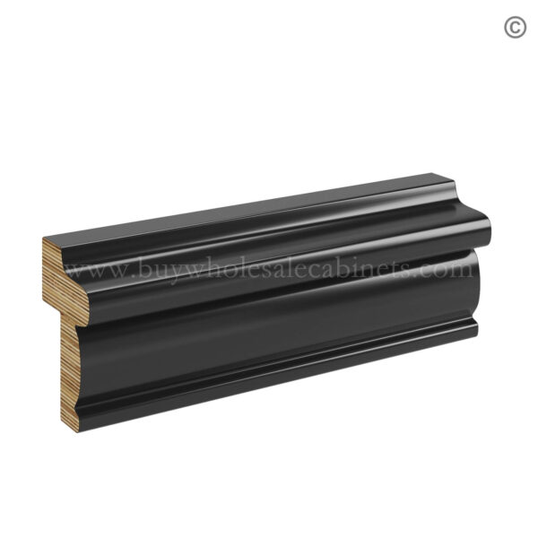 Black Shaker Light Rail Moulding, rta cabinets